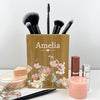 Floral Garden Name Makeup Brush Pot