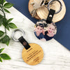 Double Sided Personalised Round Photo Keyring