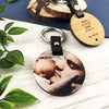 Double Sided Personalised Round Photo Keyring