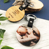 Double Sided Personalised Round Photo Keyring