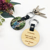 Double Sided Personalised Round Photo Keyring