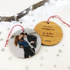 Deluxe Double Sided Bamboo Photo Ornaments