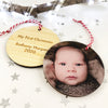 Deluxe Double Sided Bamboo Photo Ornaments