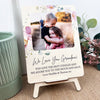 Floral Spray Photo Plaque & Stand