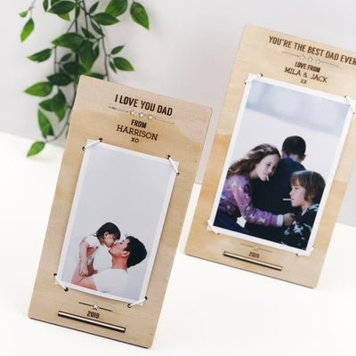 Personalised Wooden Photo Stand