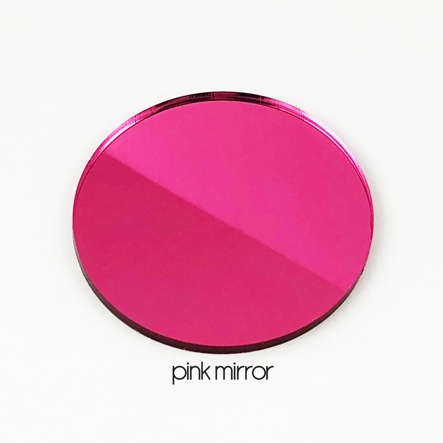 Mirror (Pink) Bright Flowers 3D Personalised Birth Print