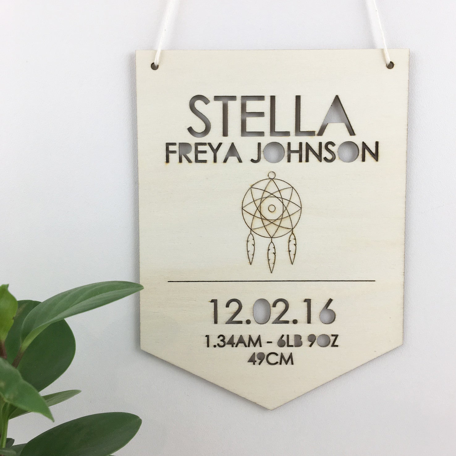 Dreamcatcher Birth Chart Wall Hanging