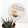 Easter Bunny Please Stop Here Planter Stem
