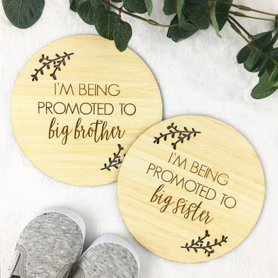Being Promoted to Big Sister Bamboo Plaque