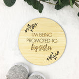 Being Promoted to Big Sister Bamboo Plaque