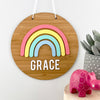 Pastel 3D Rainbow Name Plaque