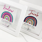 Rainbow Girls Personalised Light Frame