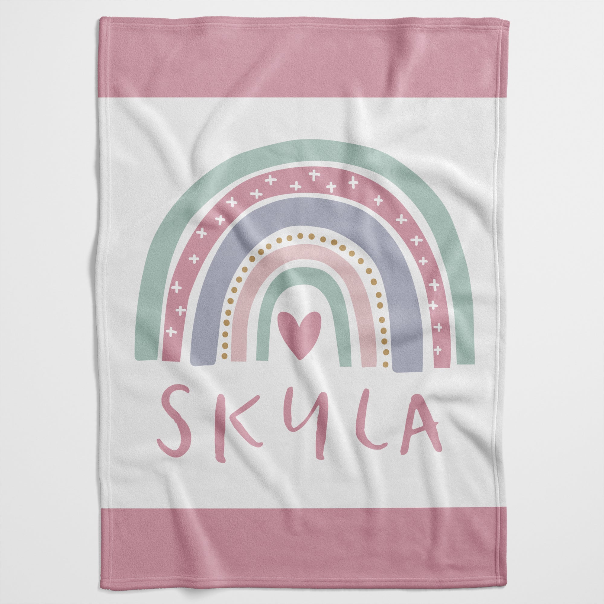 Personalised rainbow blanket online