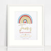 Mirror (Gold) Boys Rainbow Birth Print