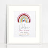 Mirror (Silver) Girls Rainbow Birth Print