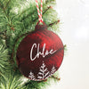 Red Christmas Name Ornament