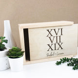 Roman Numerals Keepsake Box