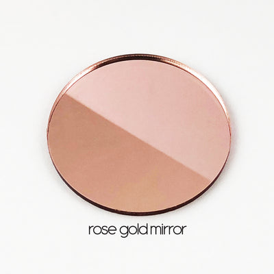 Mirror (Rose Gold) Flowers Birth Print