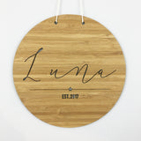 Round Name Wall Hanging - boys