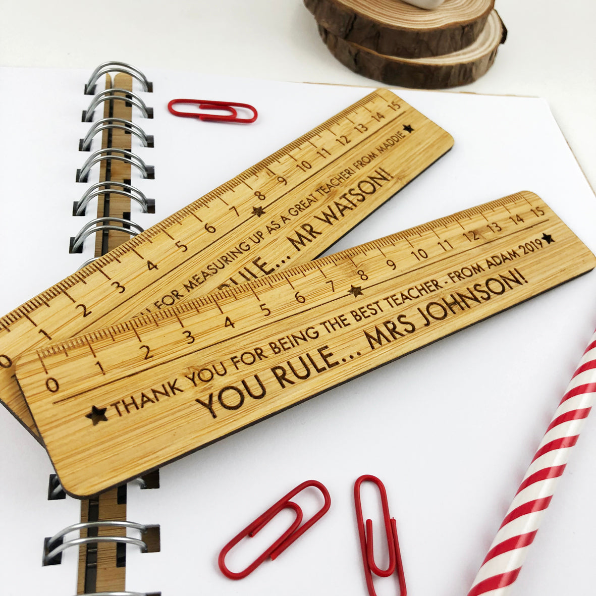 Personalised Bamboo Ruler - Colour and Spice Pty Ltd