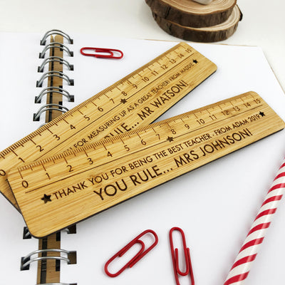 Personalised Bamboo Ruler
