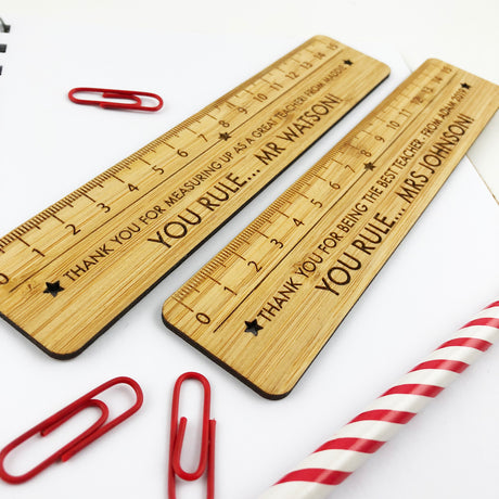 Personalised Bamboo Ruler