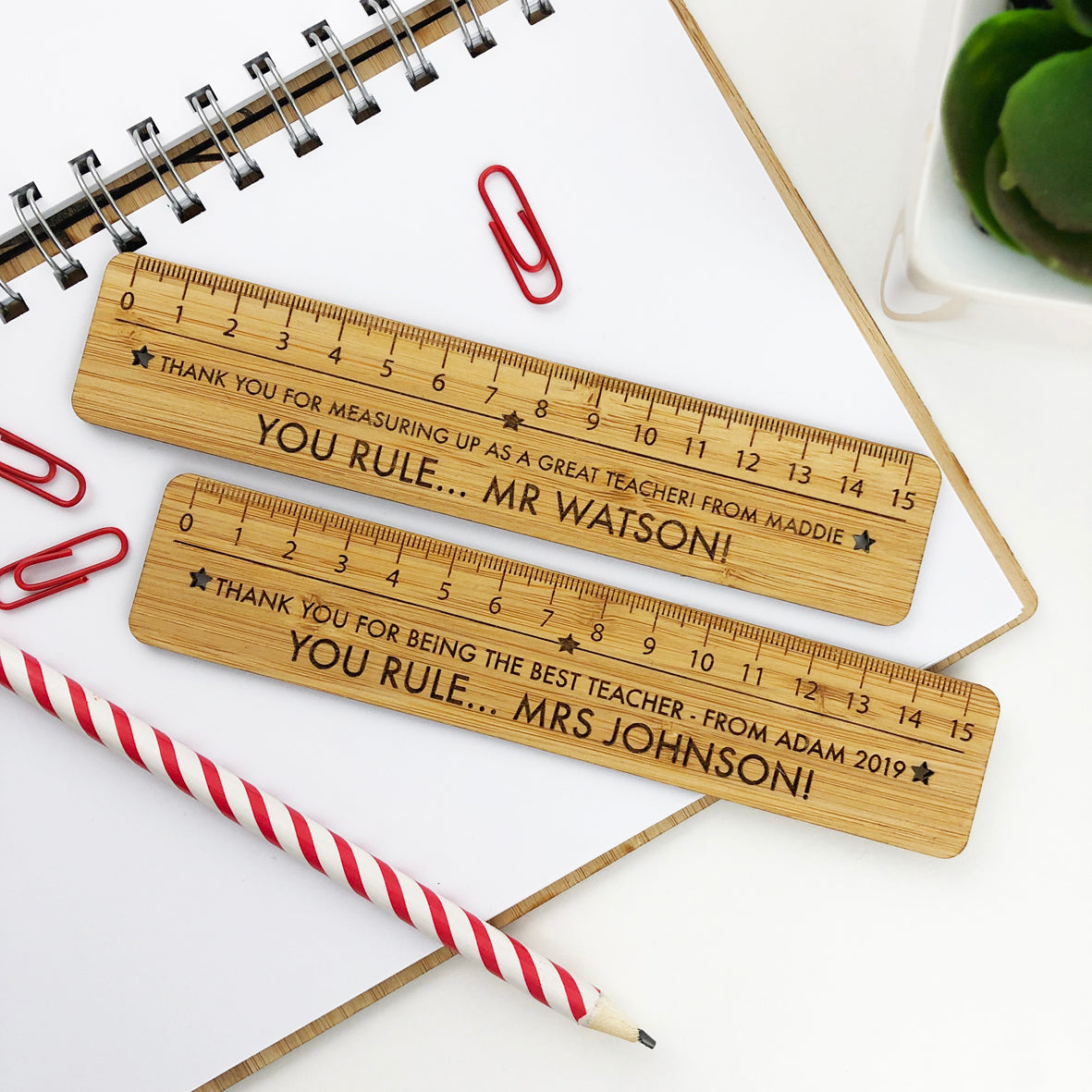 Personalised Bamboo Ruler