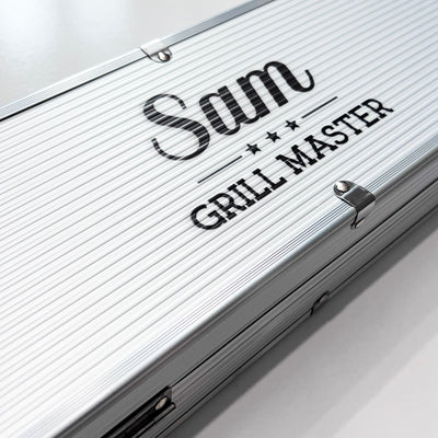 The Grill Master Personalised 10 Piece BBQ Tool Set