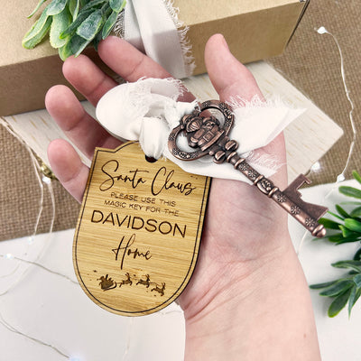 Santa's Sleigh Magic Key & Keyring
