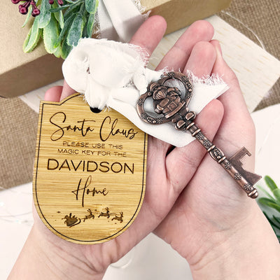 Santa's Sleigh Magic Key & Keyring