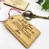 Bamboo Christmas Magic Key Ring and Key