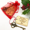 Bamboo Christmas Magic Key Ring and Key