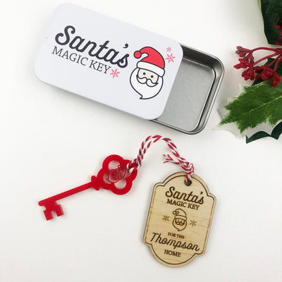 Personalised Santa Key & Tin