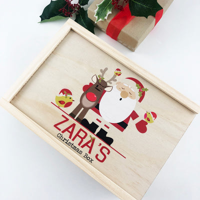 Personalised Santa & Friends Christmas Box