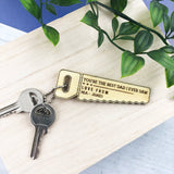Saw Personalised Bamboo Keyring