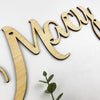 Cursive Name Plaque (with cut outs)
