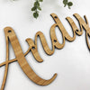 Cursive Name Plaque (with cut outs)
