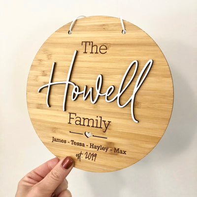Script 3D Family Wall Hanging