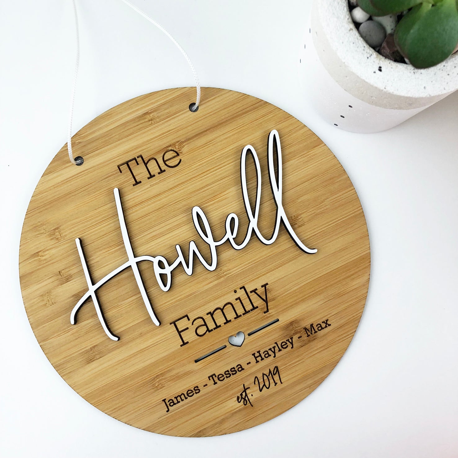 Script 3D Family Wall Hanging