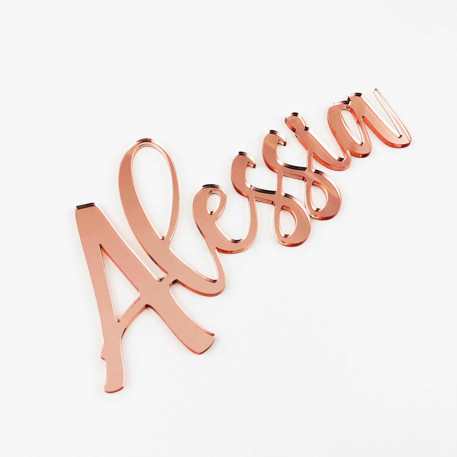 Personalised Handwritten Script Acrylic Names (various colours)