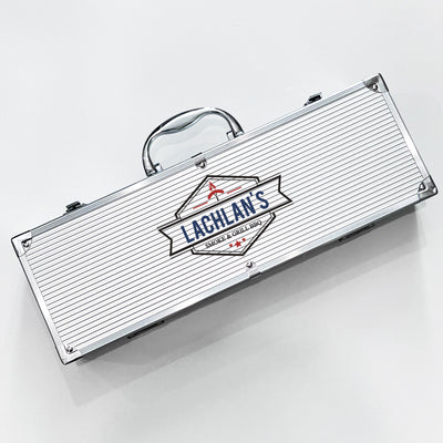 Smoke & Grill Personalised 10 Piece BBQ Tool Set