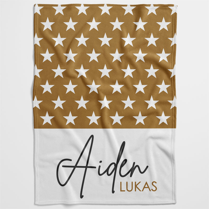 Stars & Name Name Personalised Blanket