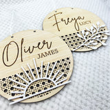 Sunshine Rattan Name Plaque