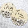 Leaves Rattan Name Plaque