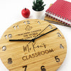 Teacher Apple Personalised Wall Clock