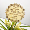 Floral Wreath Teacher Planter Stick