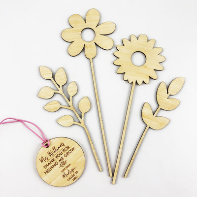 Personalised Flowers And Personalised Tag