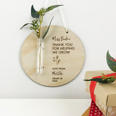 Teacher Test Tube Personalised Wall Plaque