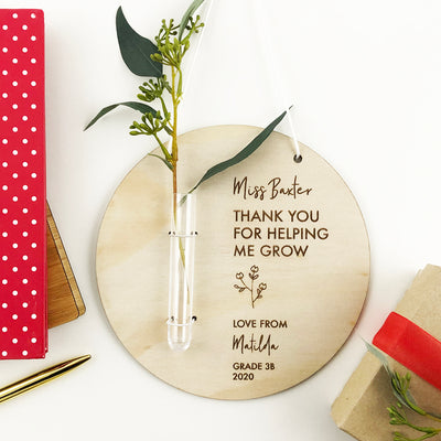 Teacher Test Tube Personalised Wall Plaque