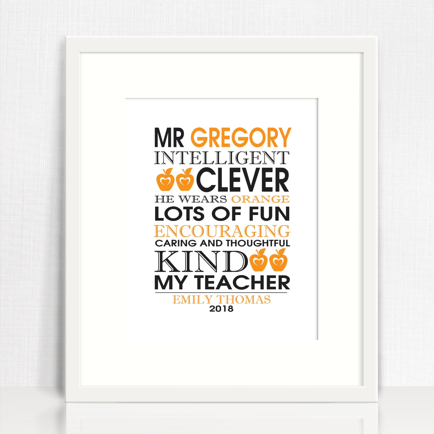 My Teacher Print (various colours)